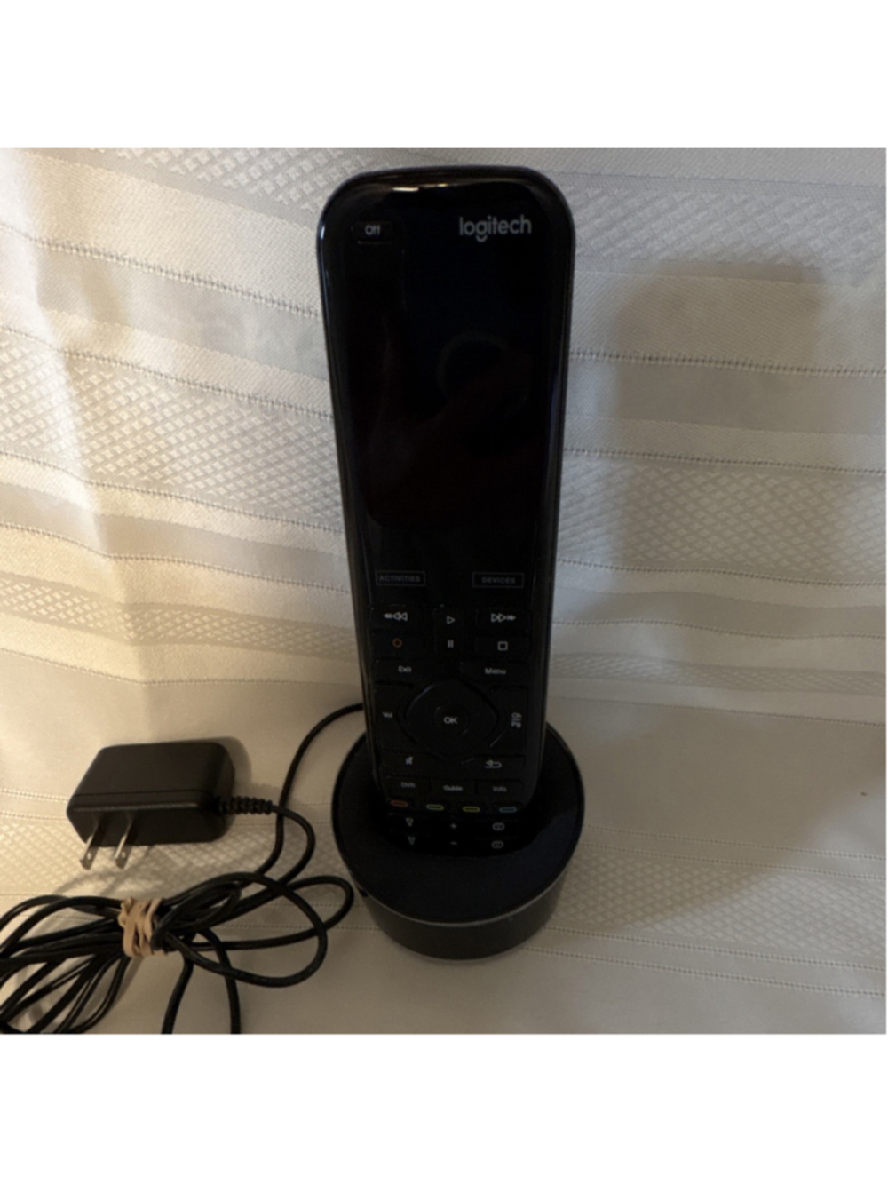 Logitech Universal Remote Wireless Infrared Black with Charging Dock